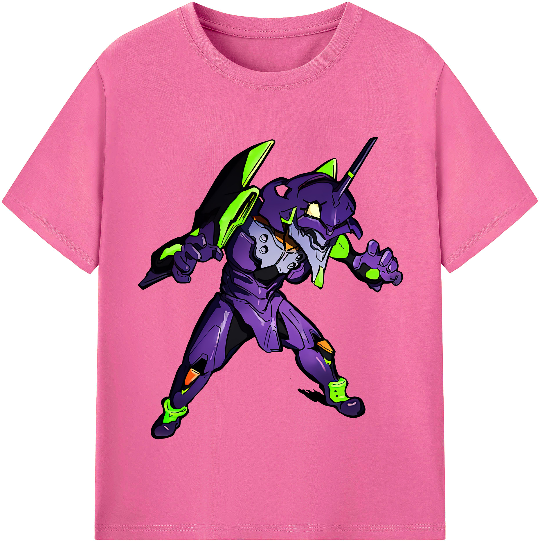 （画像用） EVA 新世紀エヴァンゲリオン レディースカジュアルプリントTシャツ（綿100％）